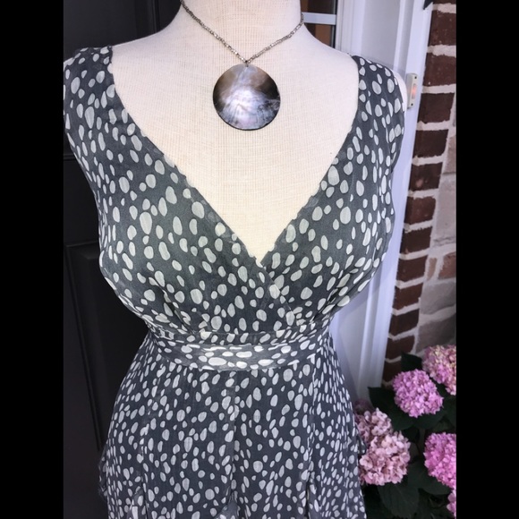 Sassy Polka Dot Ruffled Dress XS sheer with lining - Picture 2 of 8